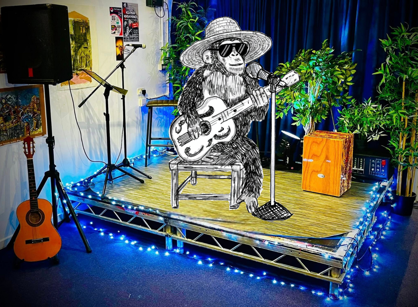 Mega Music Monday Monkey - Open Mic Night